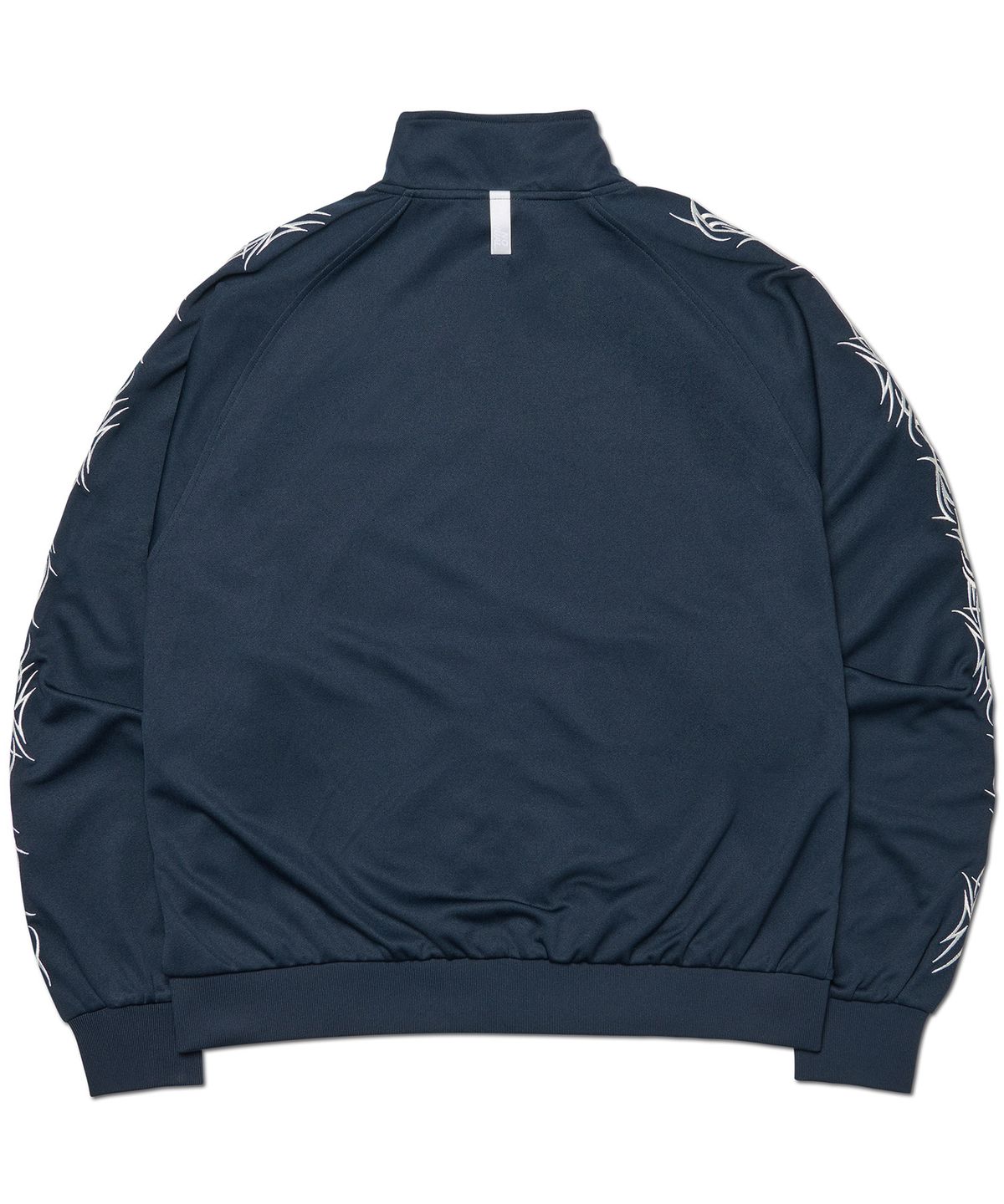 노매뉴얼(NOMANUAL) EMBROIDERED TRIBAL TRACK TOP - NAVY