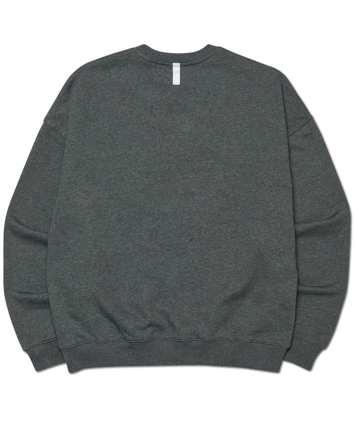 노매뉴얼(NOMANUAL) SKULL EMBROIDERED SWEATSHIRT - CHARCOAL