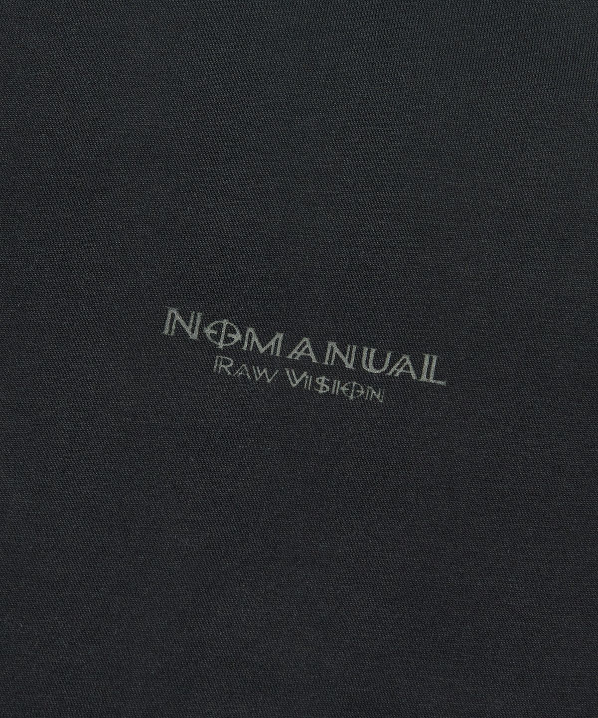 노매뉴얼(NOMANUAL) M.G LONG SLEEVE TEE - BLACK