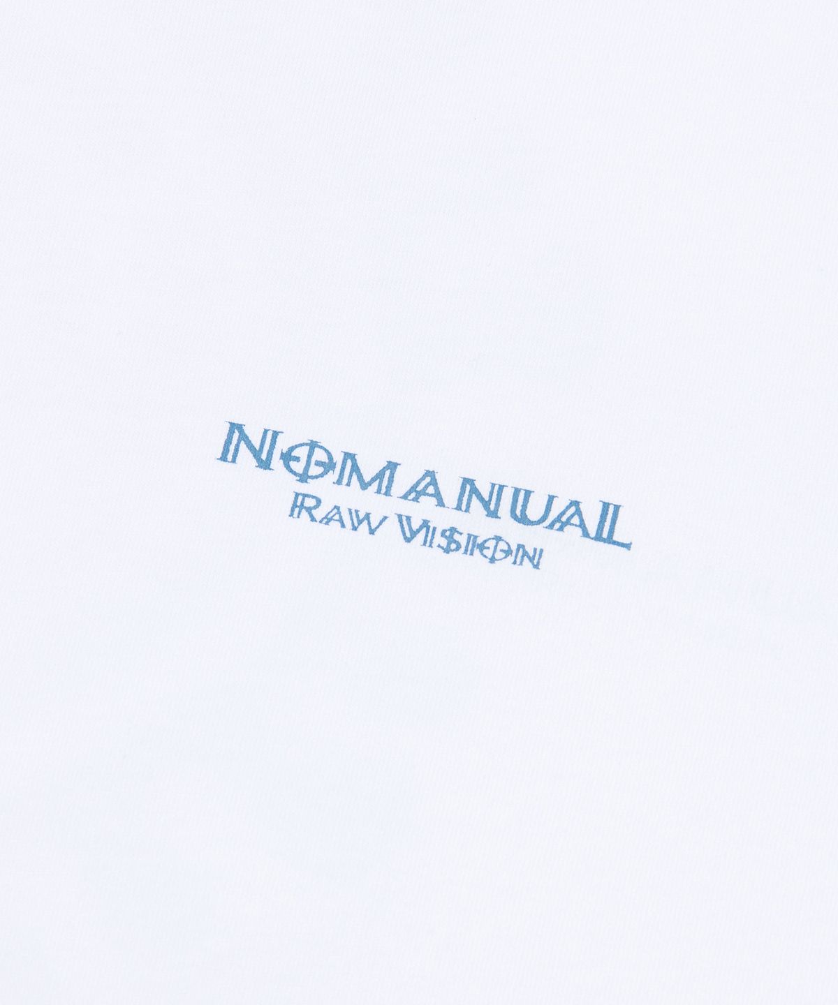 노매뉴얼(NOMANUAL) M.G LONG SLEEVE TEE - WHITE