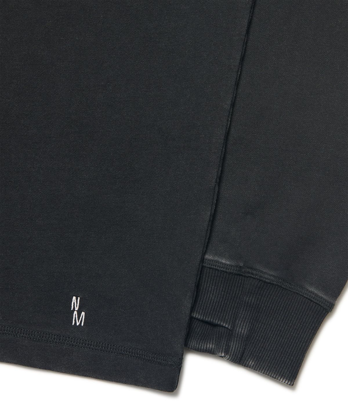 노매뉴얼(NOMANUAL) NM NEO VINTAGE LONG SLEEVE TEE - WASHED BLACK
