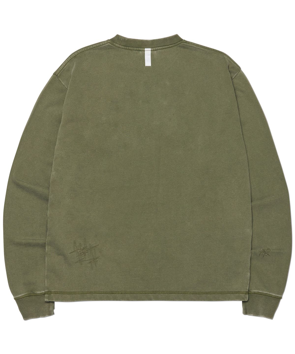 노매뉴얼(NOMANUAL) NM NEO VINTAGE LONG SLEEVE TEE - WASHED KHAKI