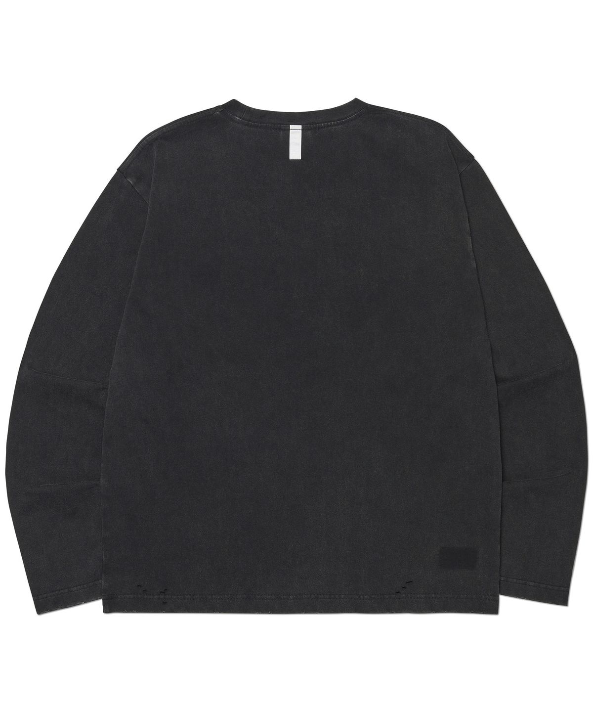 노매뉴얼(NOMANUAL) DETACHED POCKET LONG SLEEVE TEE - WASHED BLACK