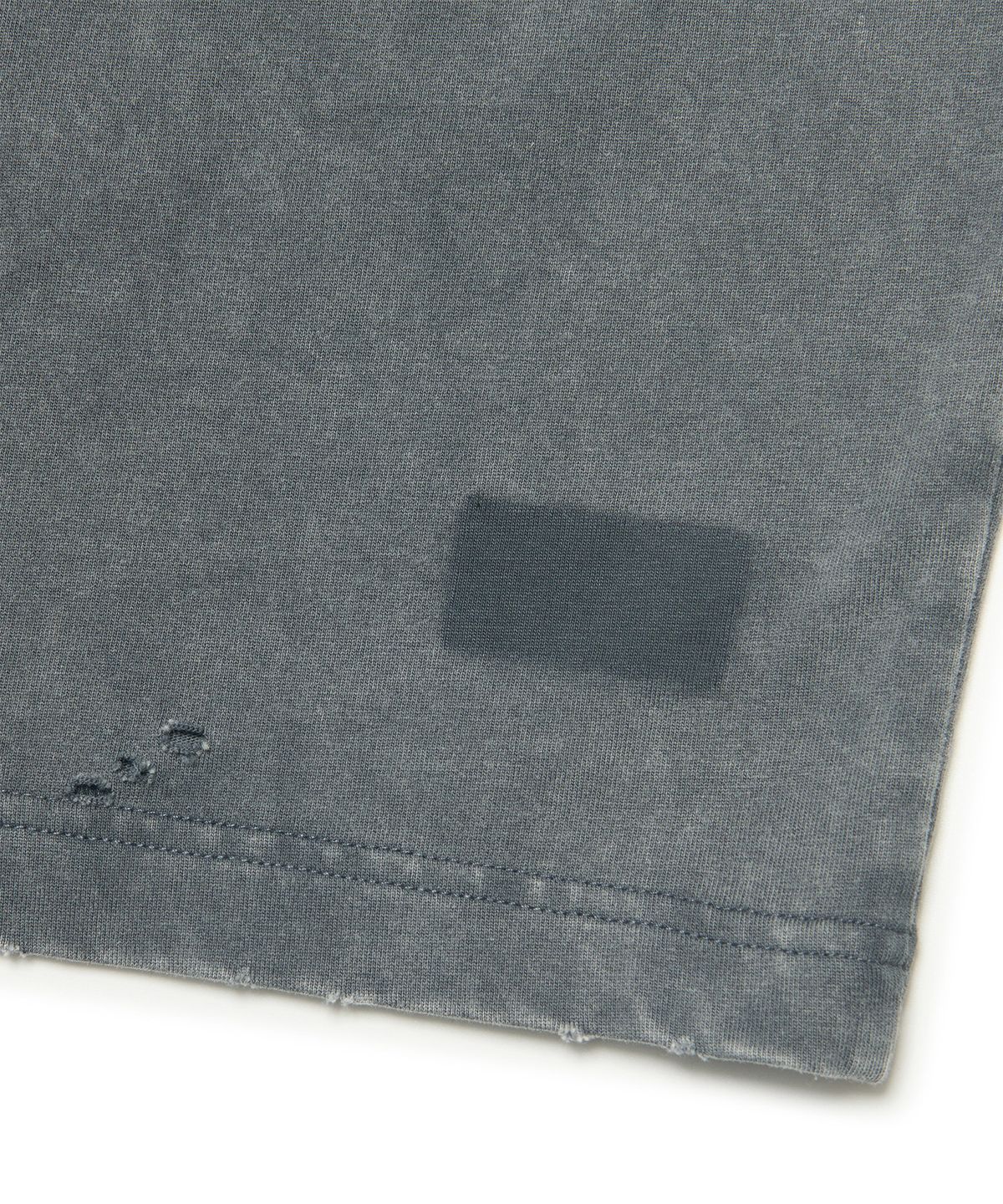노매뉴얼(NOMANUAL) DETACHED POCKET LONG SLEEVE TEE - WASHED CHARCOAL