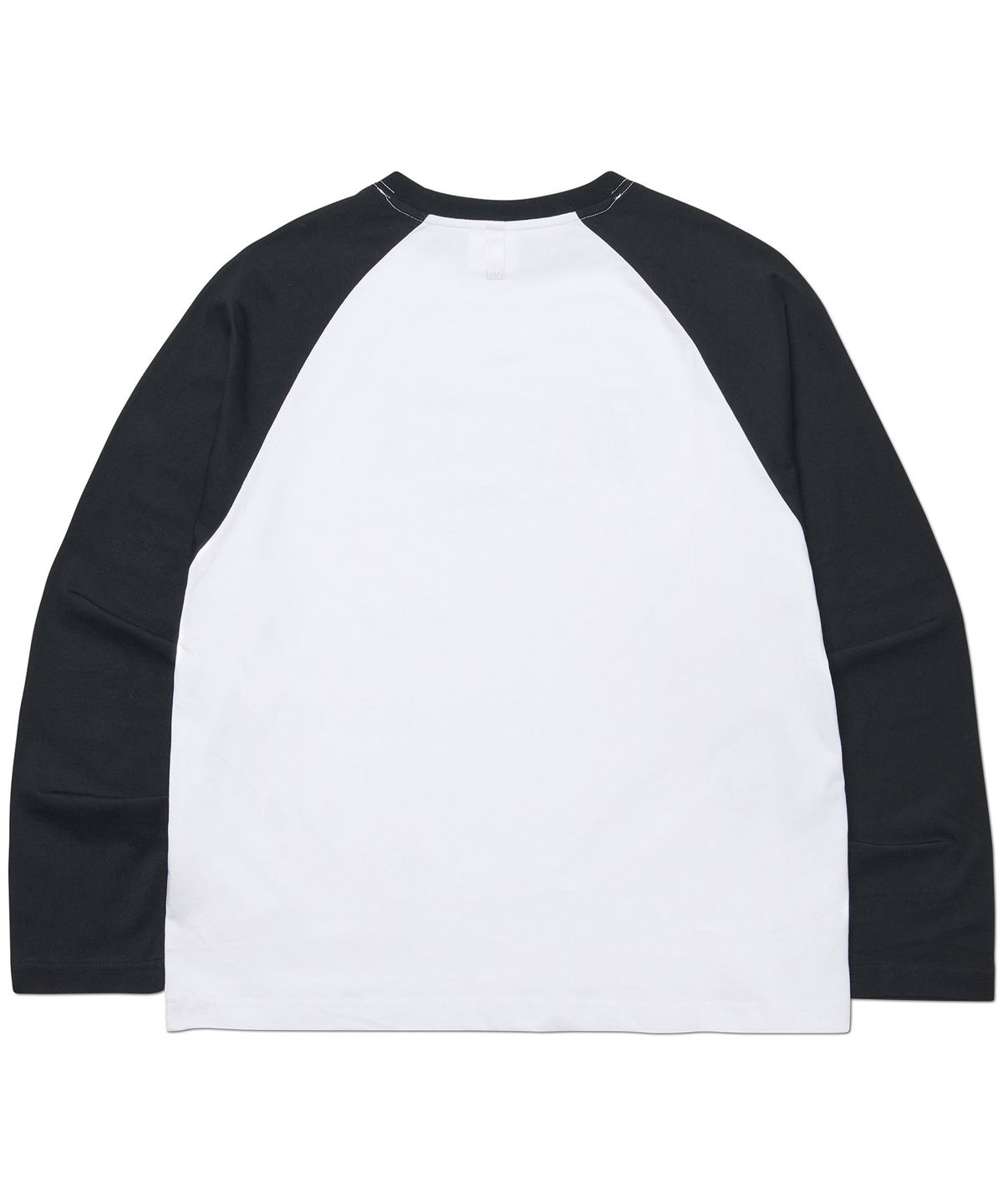 노매뉴얼(NOMANUAL) VISION RECORDS RAGLAN LONG SLEEVE TEE - BLACK