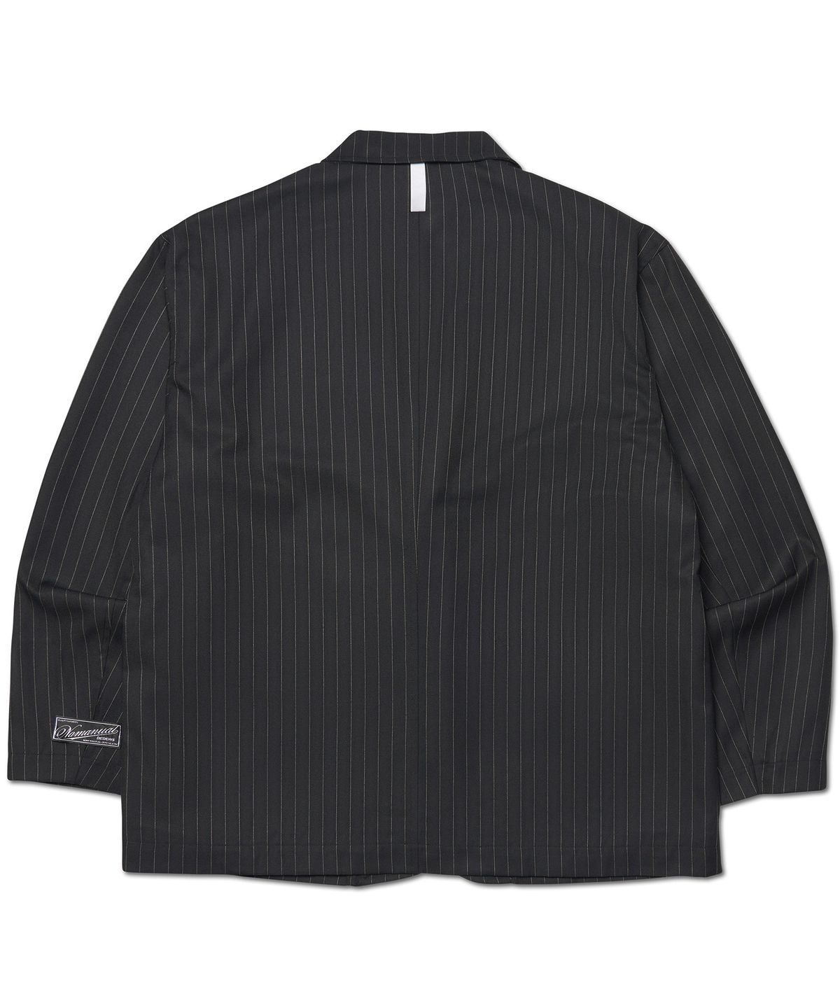 노매뉴얼(NOMANUAL) TWO BUTTON BLAZER - BLACK STRIPE
