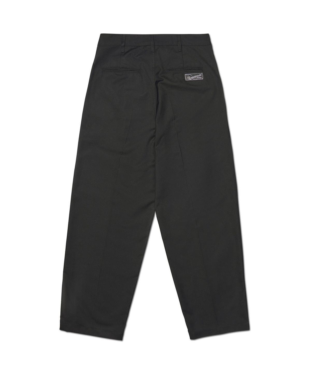 노매뉴얼(NOMANUAL) ONE TUCK PLEATED PANTS - BLACK