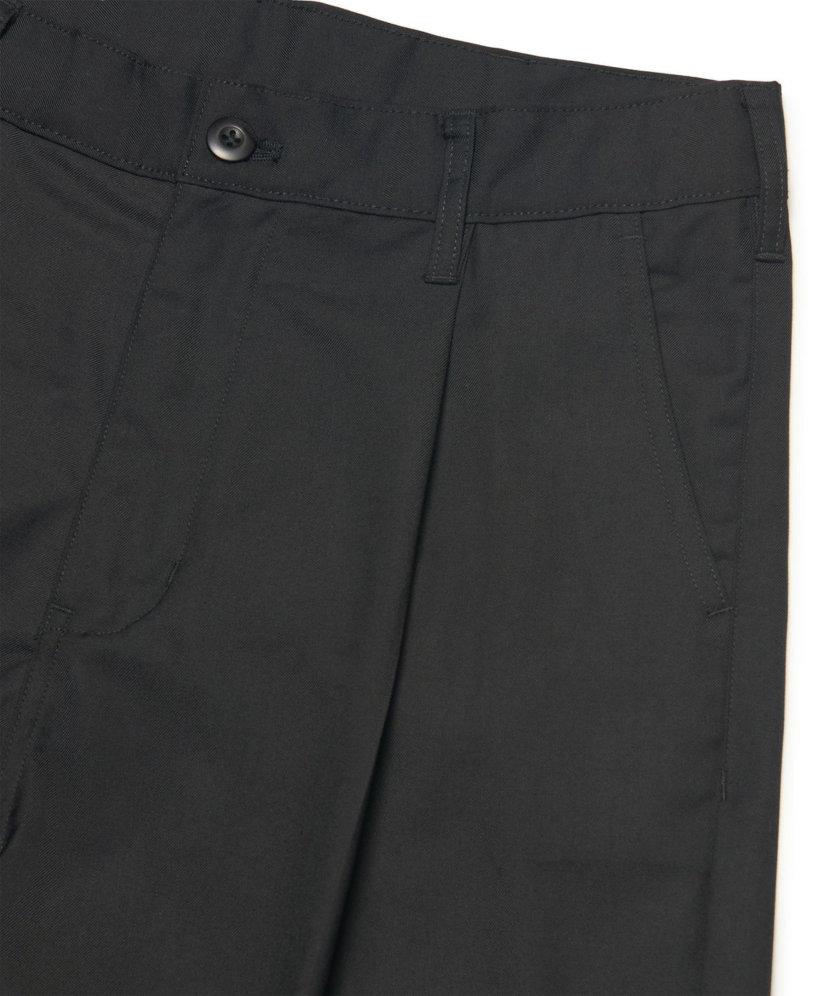 노매뉴얼(NOMANUAL) ONE TUCK PLEATED PANTS - BLACK
