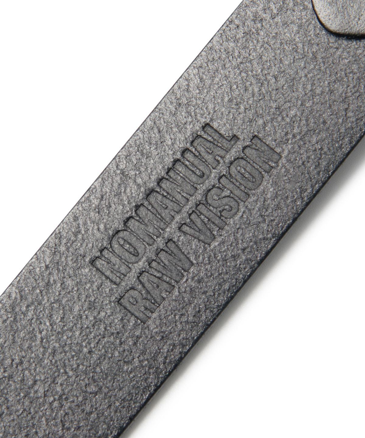 노매뉴얼(NOMANUAL) R.V METAL BUCKLE BELT - BLACK