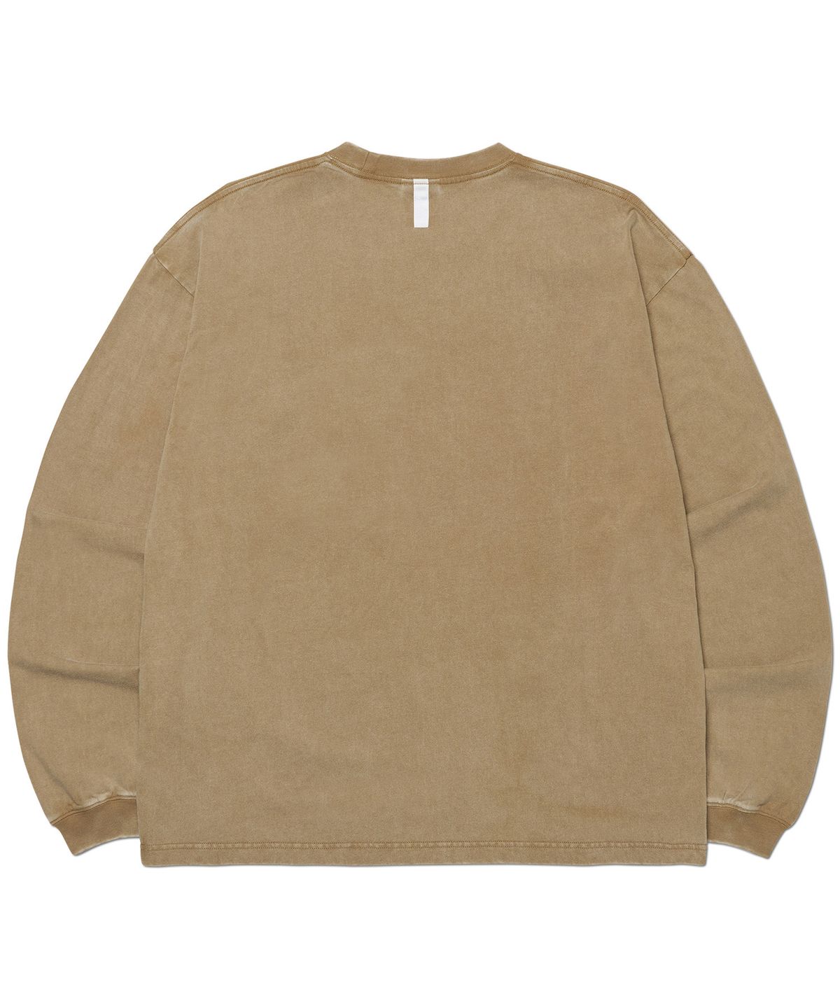 노매뉴얼(NOMANUAL) RAW VISION GRAPHIC LONG SLEEVE TEE - WASHED KHAKI