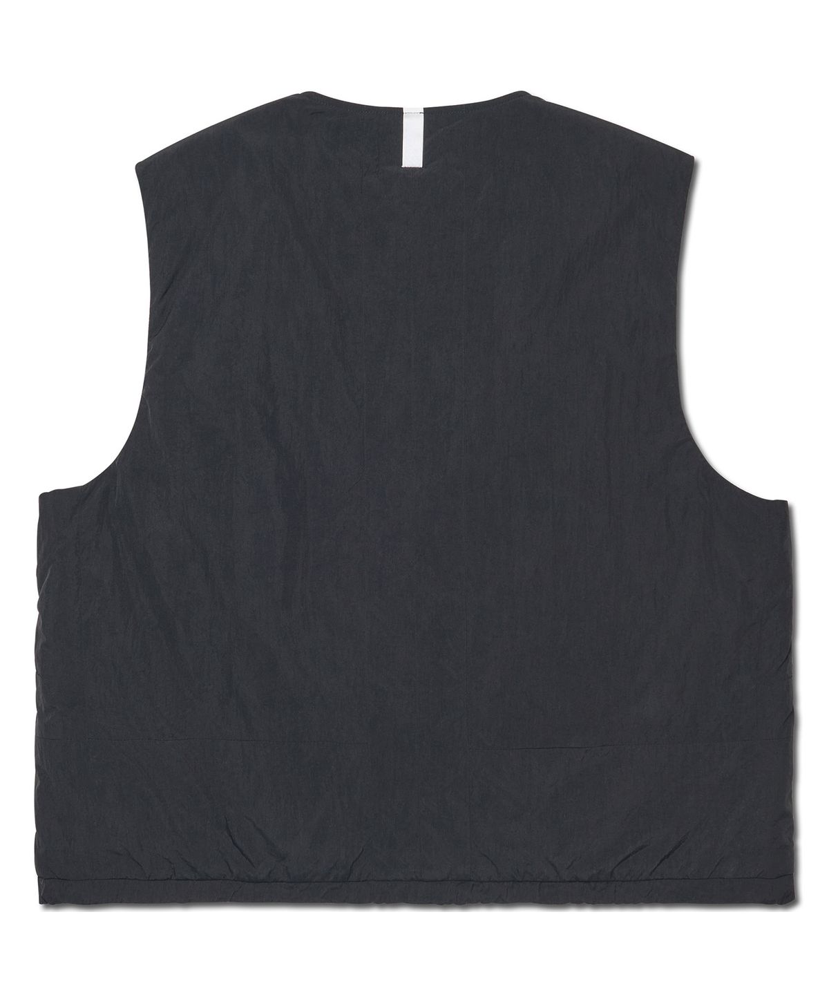 노매뉴얼(NOMANUAL) COLLARLESS PADDED VEST - BLACK