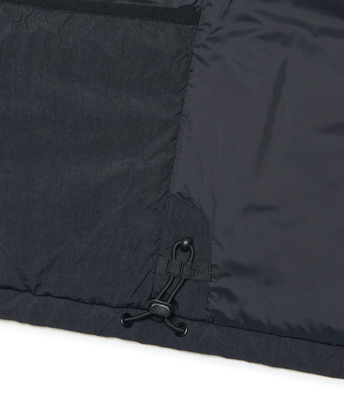 노매뉴얼(NOMANUAL) COLLARLESS PADDED VEST - BLACK