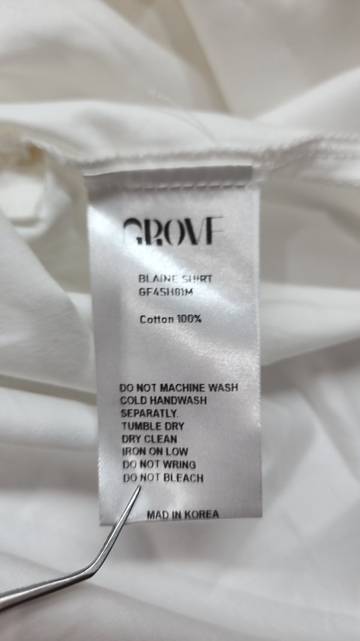 그로브(GROVE) BLAINE SHIRT_IVORY FREE