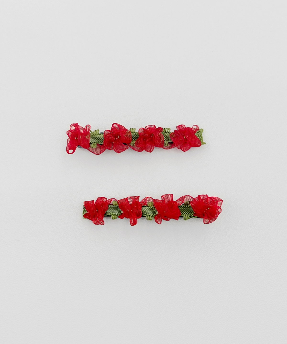 판타스틱 플래닛(FANTASTIC PLANET) [2SET] lace red flower hair pin