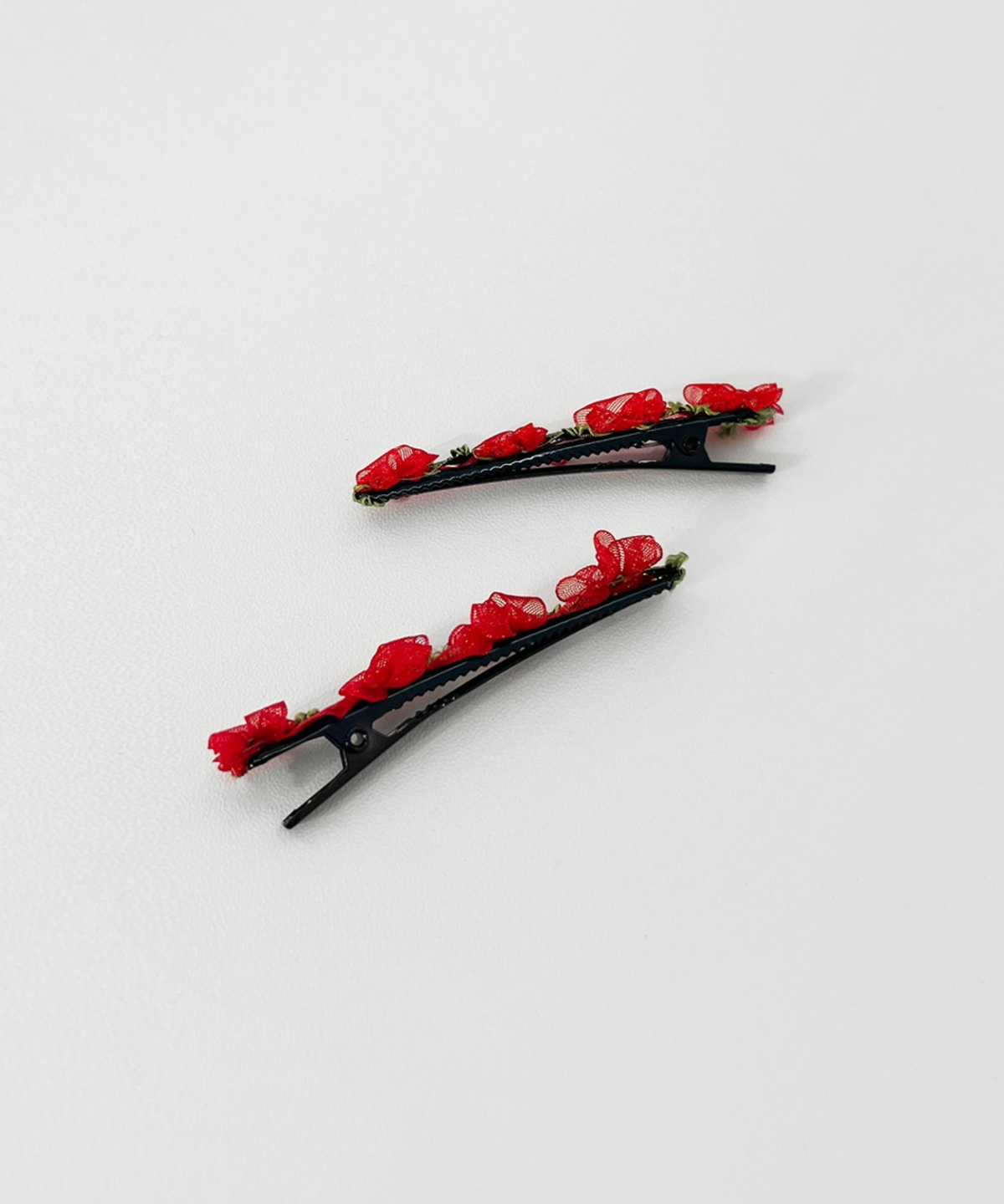 판타스틱 플래닛(FANTASTIC PLANET) [2SET] lace red flower hair pin