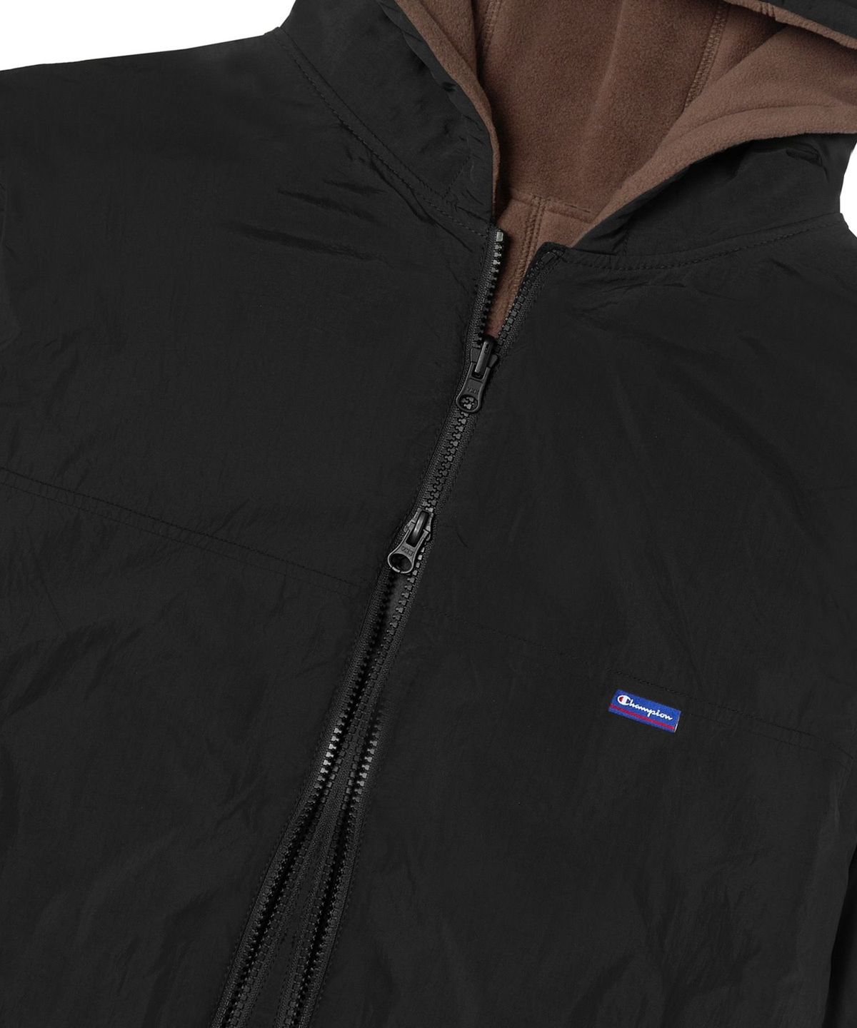 챔피온(CHAMPION) 폴라텍 리버시블 2WAY 후드 재킷 Black
