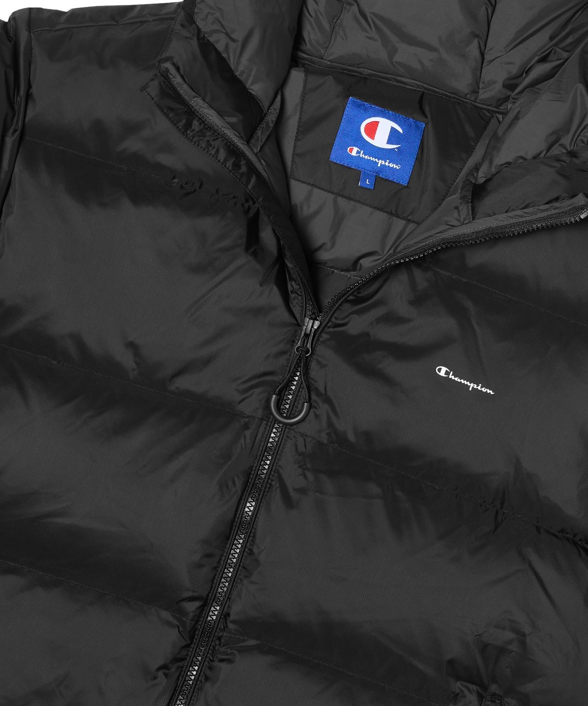 챔피온(CHAMPION) 2WAY 리플렉티브 다운 재킷 Black