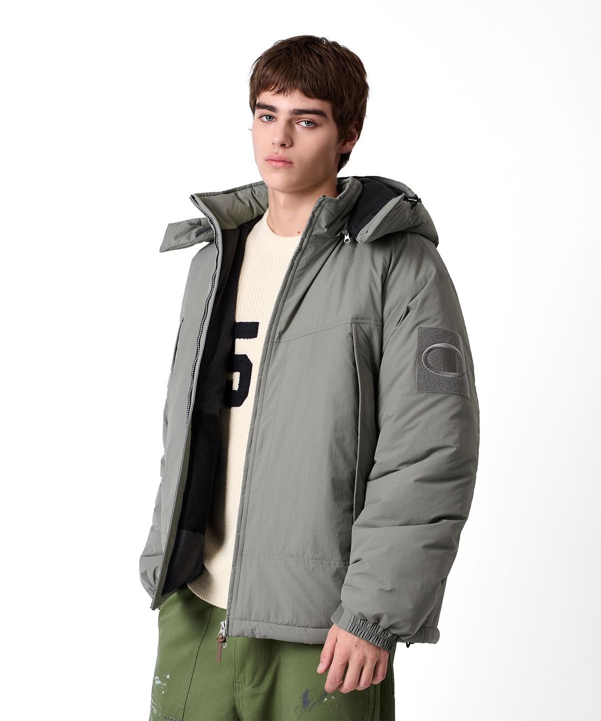 챔피온(CHAMPION) 헤리티지 프리마로프트 몬스터파카 Grey