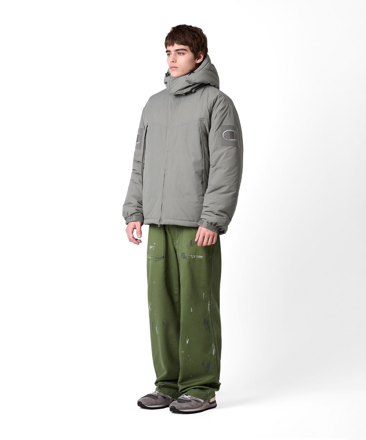 챔피온(CHAMPION) 헤리티지 프리마로프트 몬스터파카 Grey