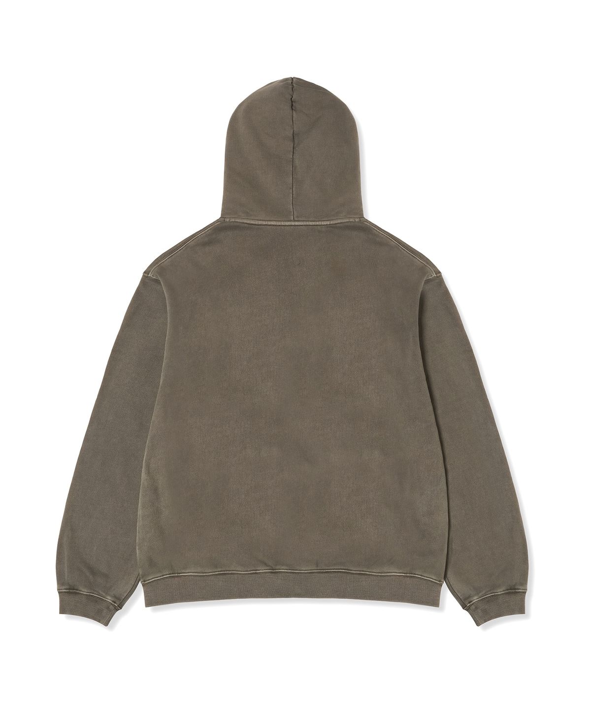 챔피온(CHAMPION) 로고 벌룬핏 다잉 후드 집업 Brown