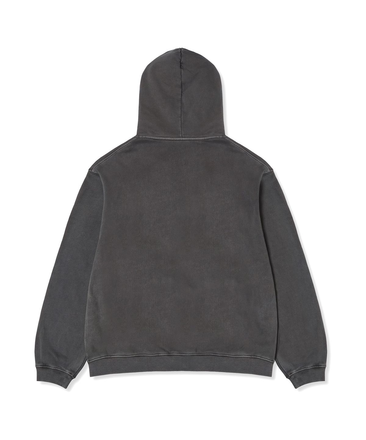 챔피온(CHAMPION) 로고 벌룬핏 다잉 후드 집업 Charcoal