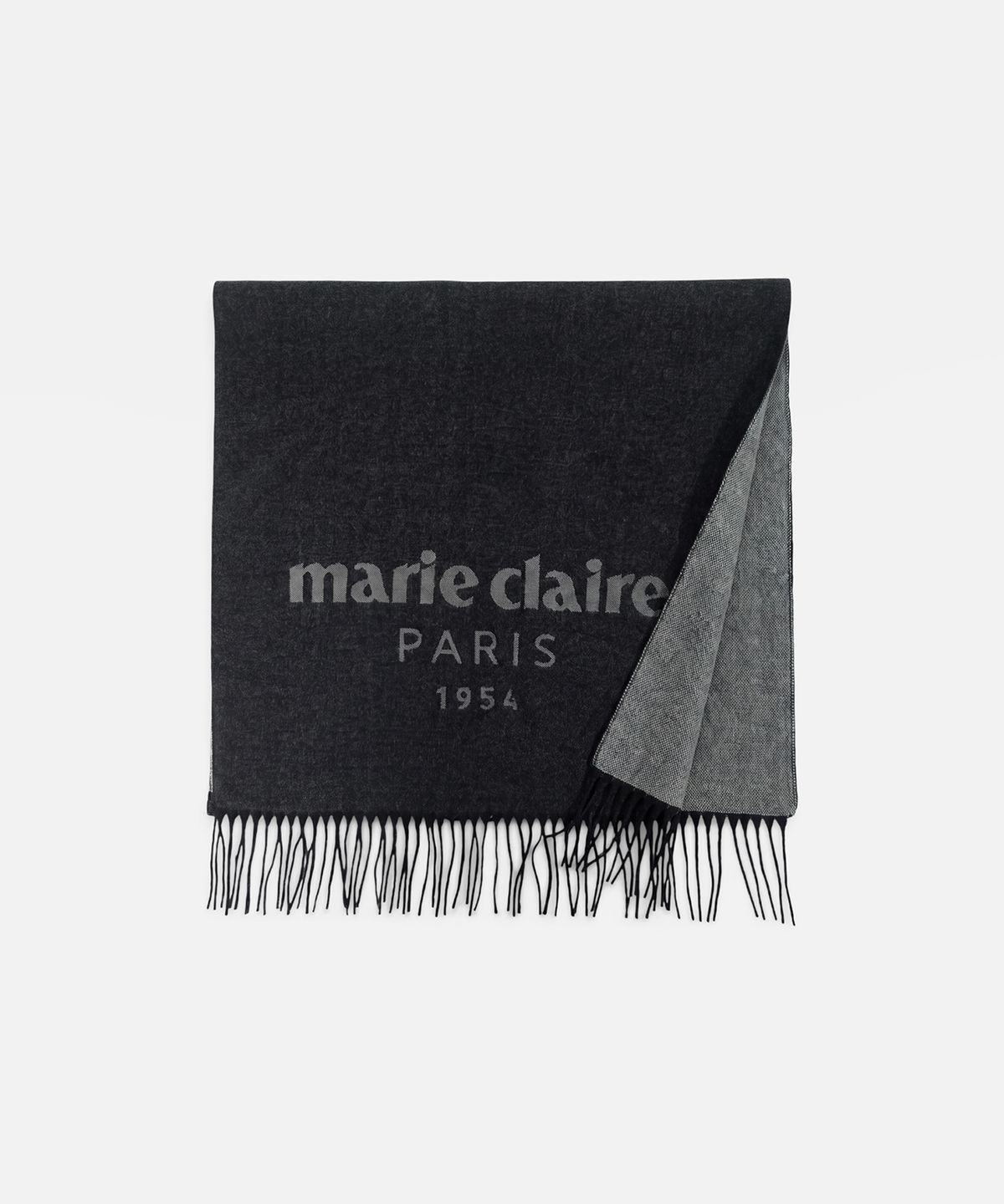 마리끌레르(MARIE CLAIRE) 클래식 로고 자카드 머플러(MAGDSC12MCH)