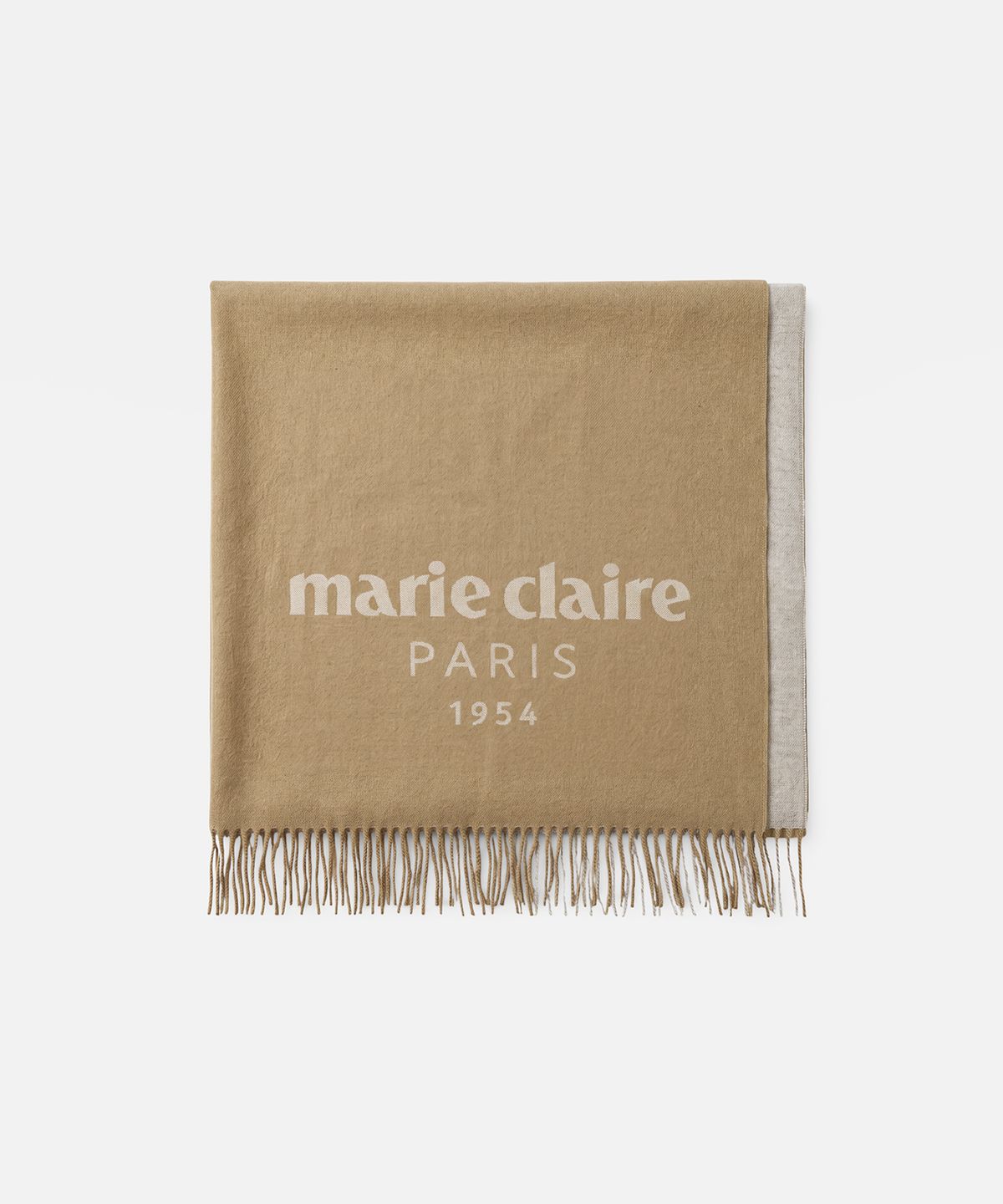 마리끌레르(MARIE CLAIRE) 클래식 로고 자카드 머플러(MAGDSC12MBE)