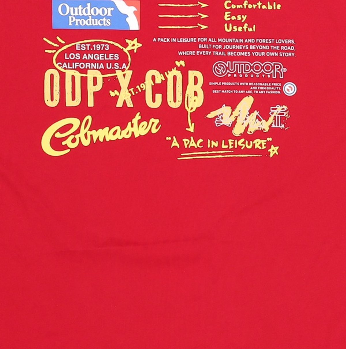 코브마스터(COBMASTER) [COB X ODP] ASKIN MIX LOGO T-SHIRT [RED] M