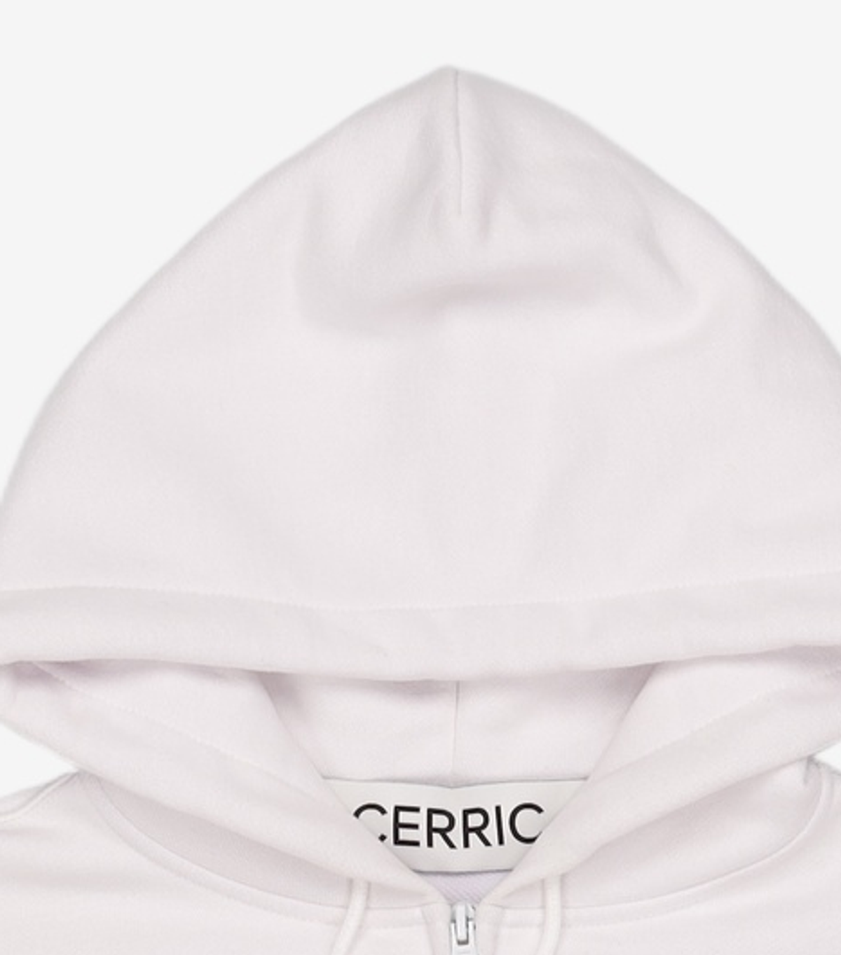 세릭(CERRIC) ZIPPER POCKET HOODIE / WHITE FREE
