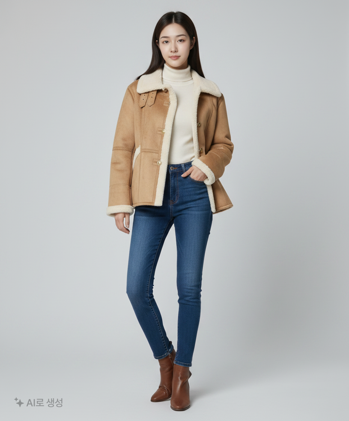 시슬리(SISLEY) 무스탕/퍼 42