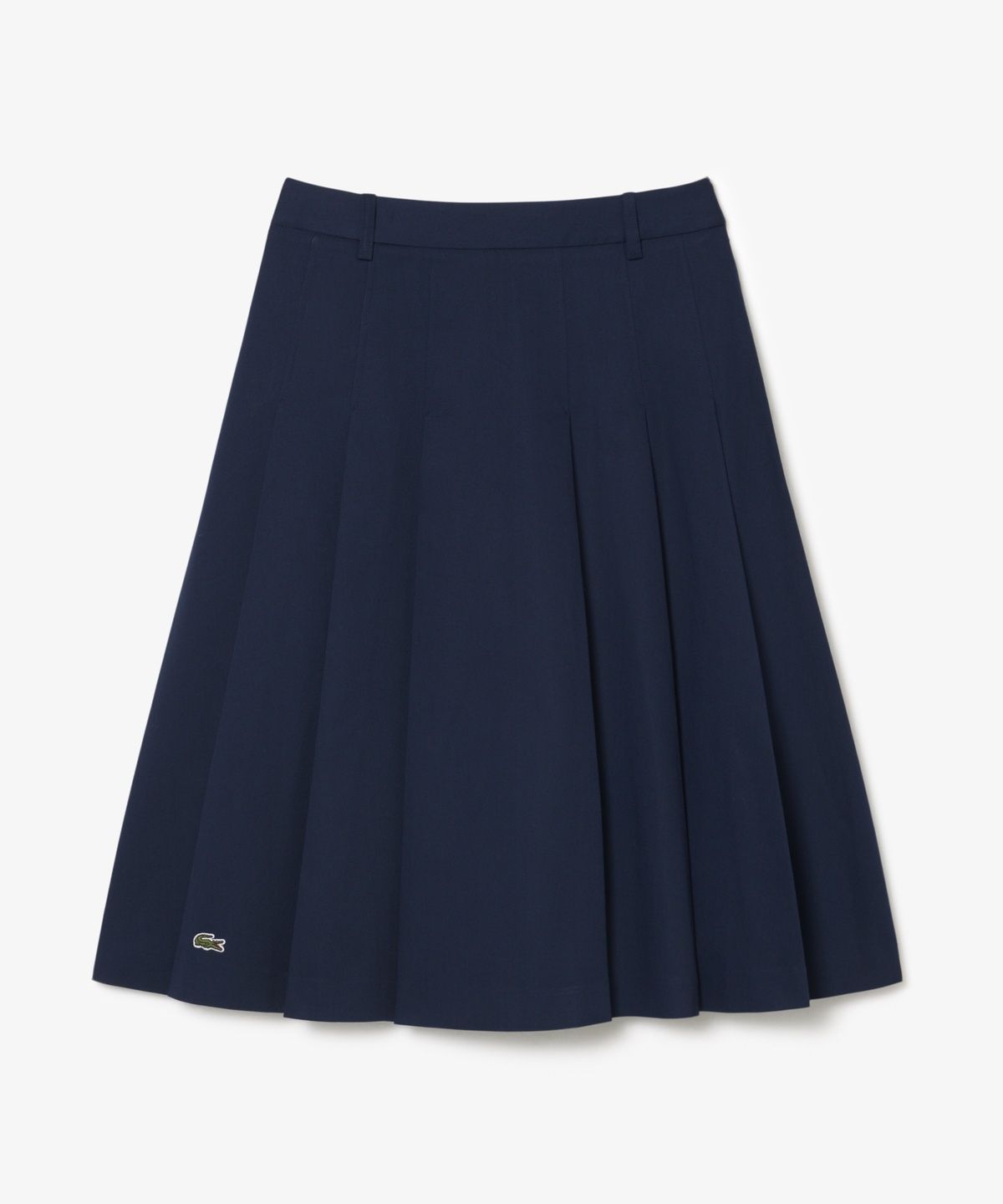 라코스테(LACOSTE) 여성 미디기장 코튼 플리츠 스커트 JF8319-56N 166
