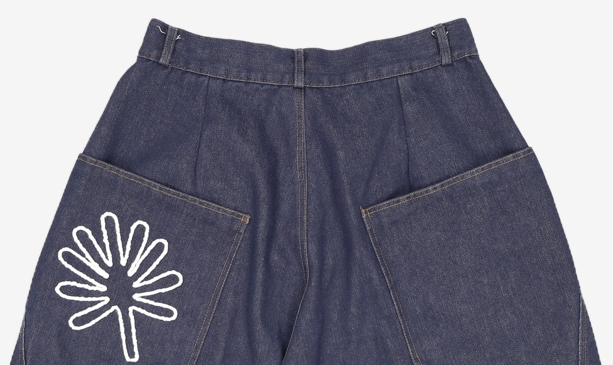 단델(DANDEL) DD contrast denim bermuda pants (INDIGO) 1