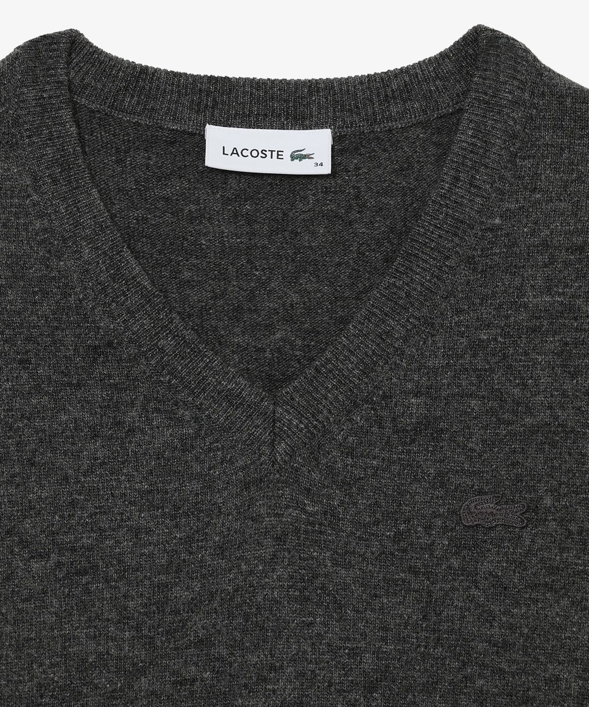 라코스테(LACOSTE) 여성 울 캐시미어 브이넥 스웨터 AF125E-56N EL6