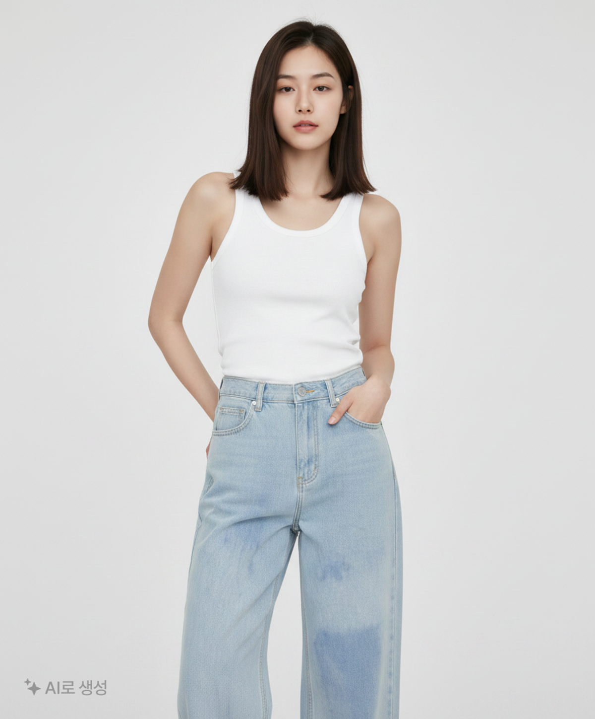 굿라이프웍스(GLW) 청/데님 팬츠 S