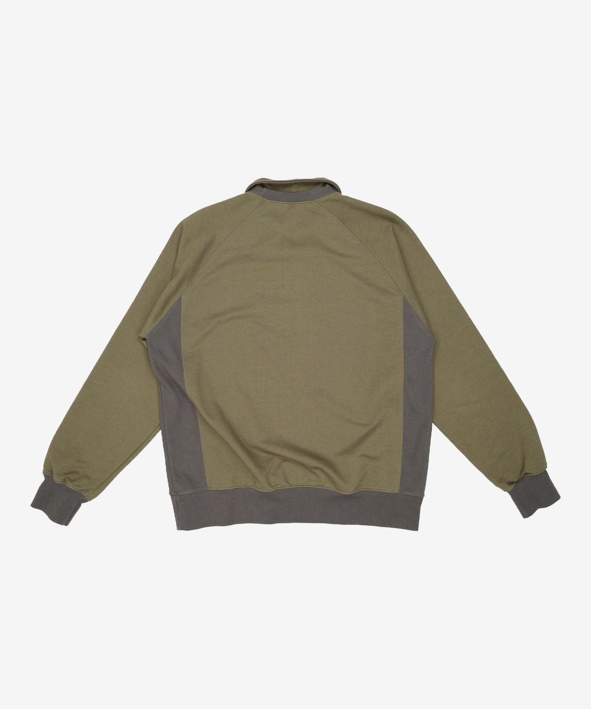 프리즘웍스(FRIZMWORKS) COLLAR LAYERED SWEATSHIRT _ OLIVE L