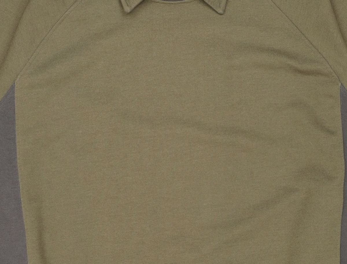 프리즘웍스(FRIZMWORKS) COLLAR LAYERED SWEATSHIRT _ OLIVE L