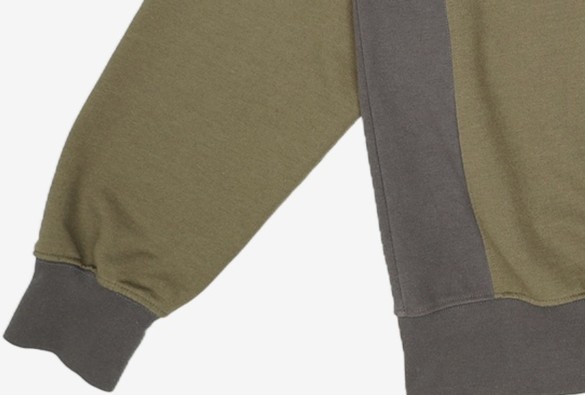 프리즘웍스(FRIZMWORKS) COLLAR LAYERED SWEATSHIRT _ OLIVE L