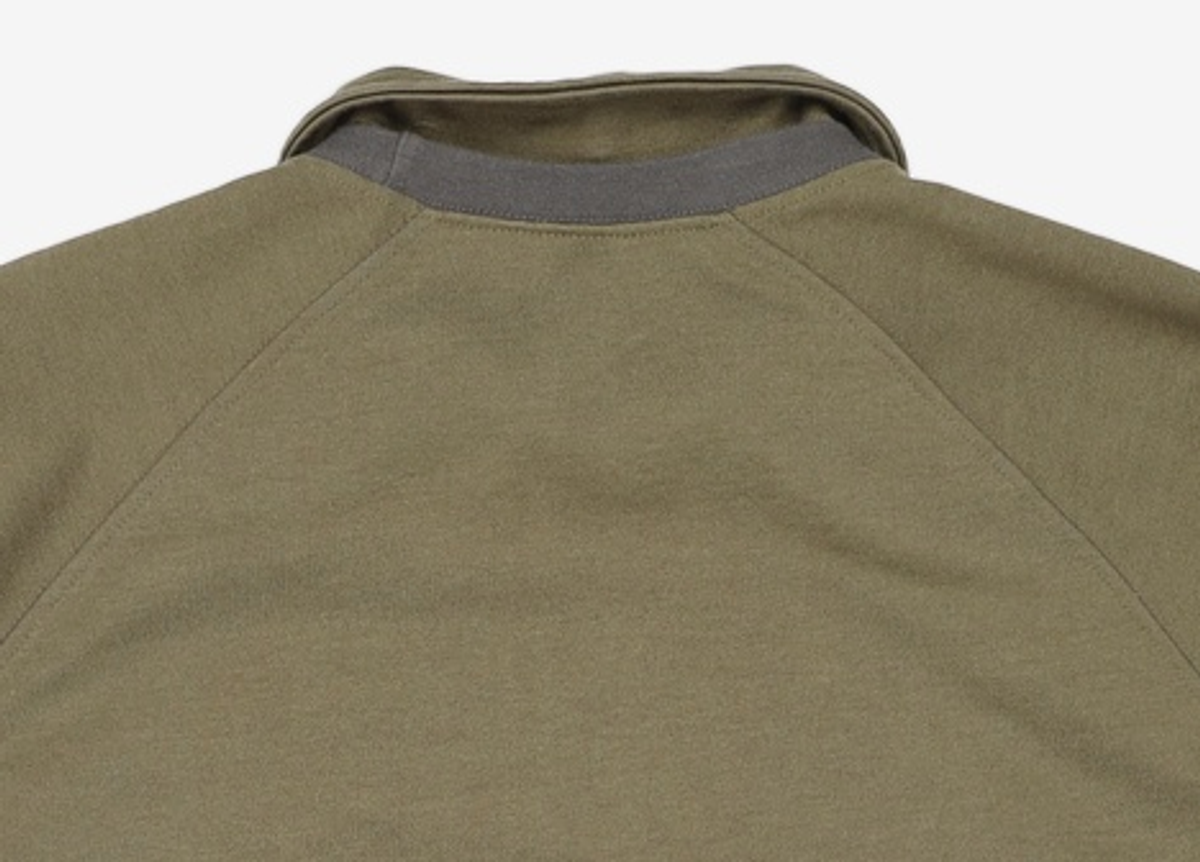 프리즘웍스(FRIZMWORKS) COLLAR LAYERED SWEATSHIRT _ OLIVE L