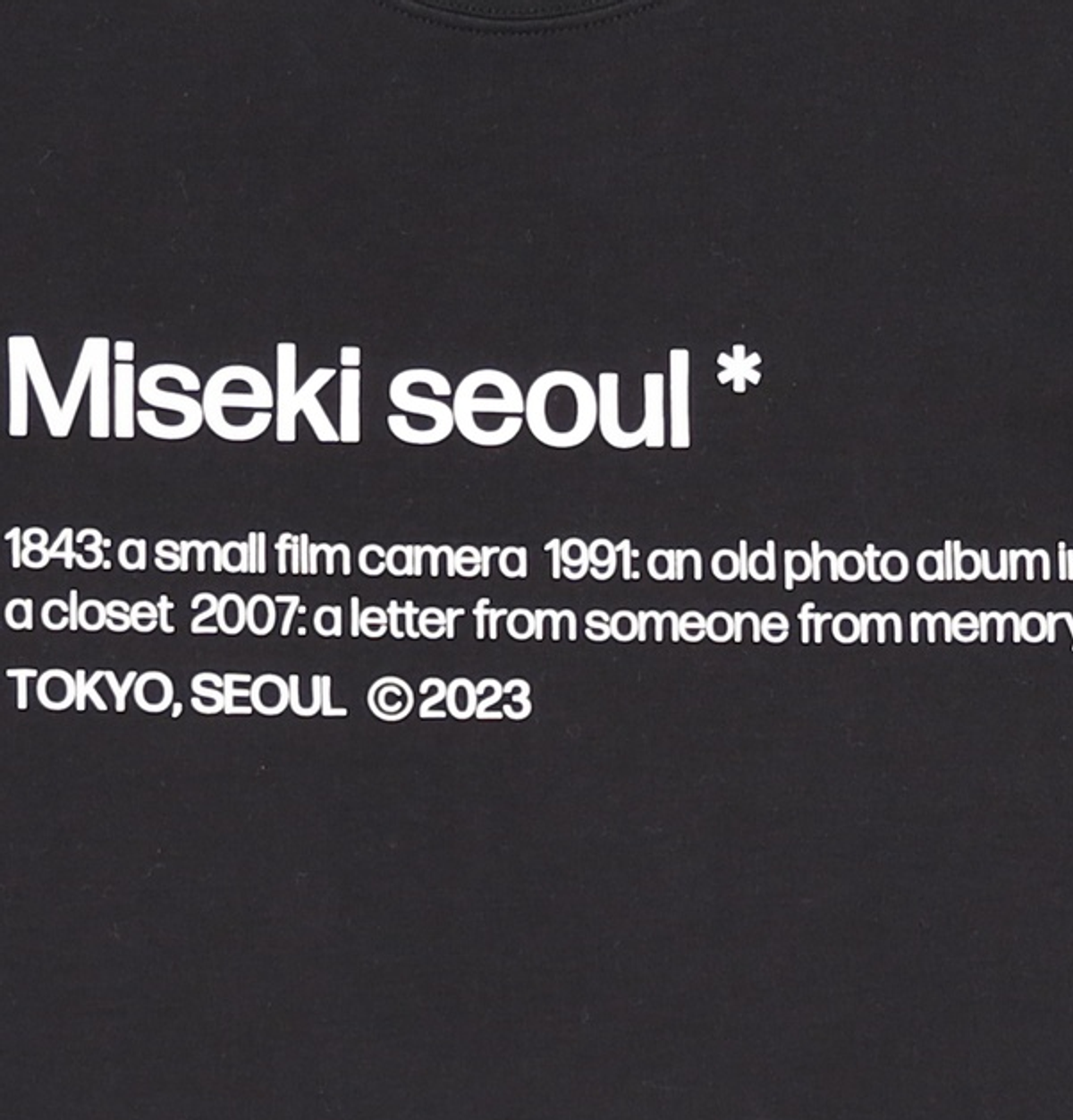 미세키서울(MISEKI SEOUL) Misekiseoul short sleeves BLACK OS