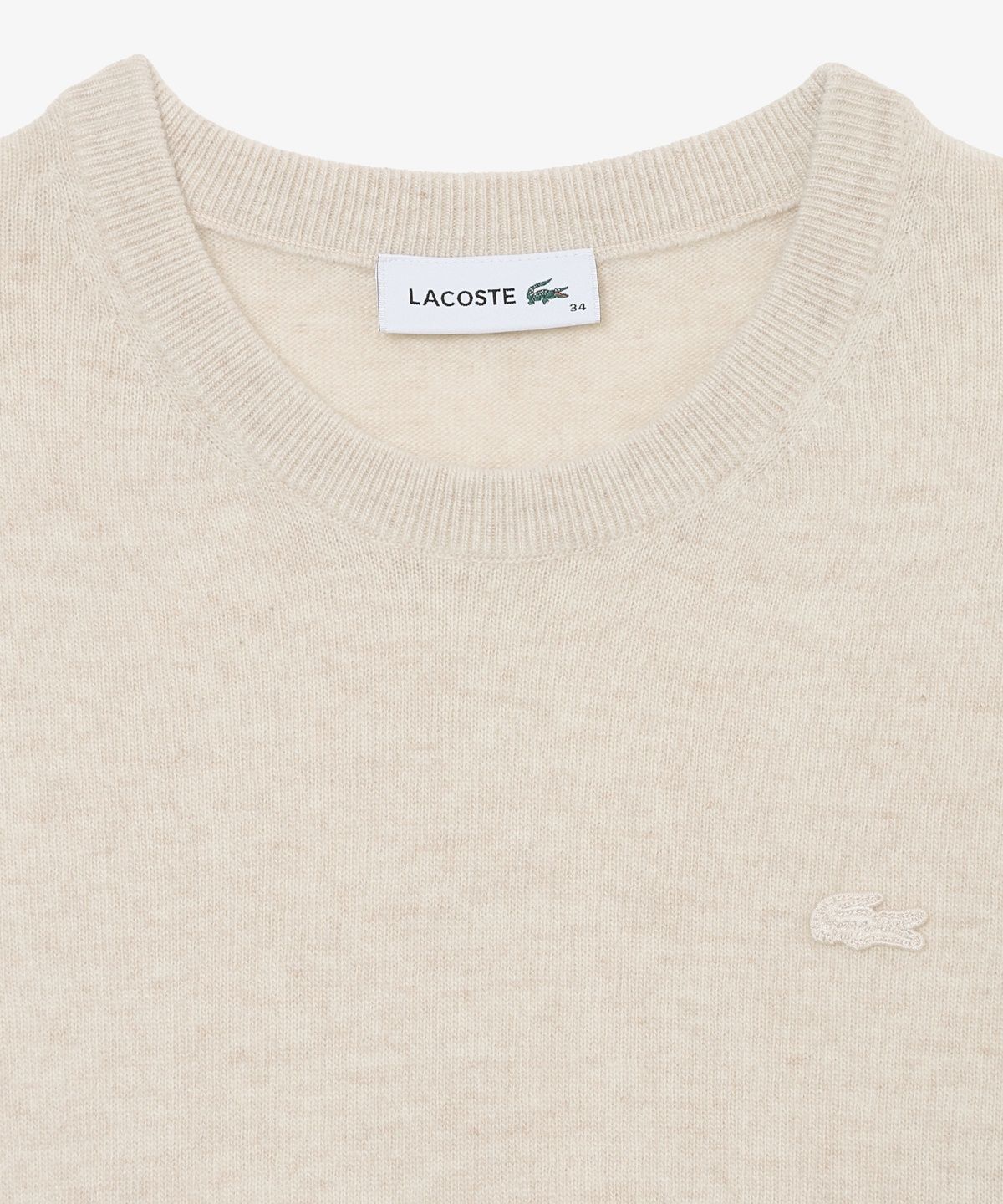 라코스테(LACOSTE) 여성 울 캐시미어 크루넥 스웨터 AF394E-56N 056