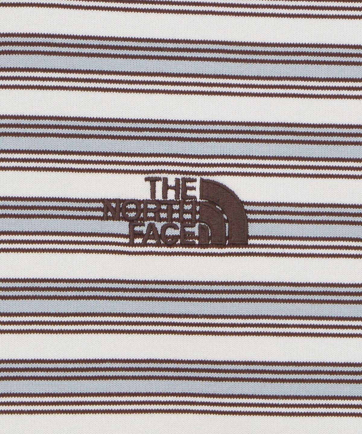 노스페이스(THE NORTH FACE) NT7TS52B 남성 오버펙 스트라이프 긴팔 티셔츠 DARK BROWN