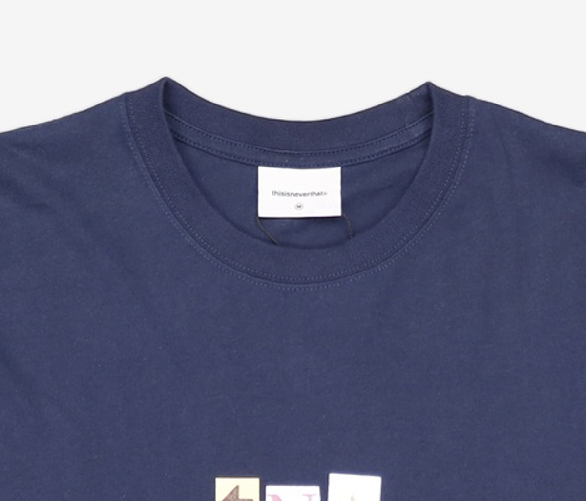 디스이즈네버댓(THISISNEVERTHAT) Cutout Letters L/S Tee Navy M