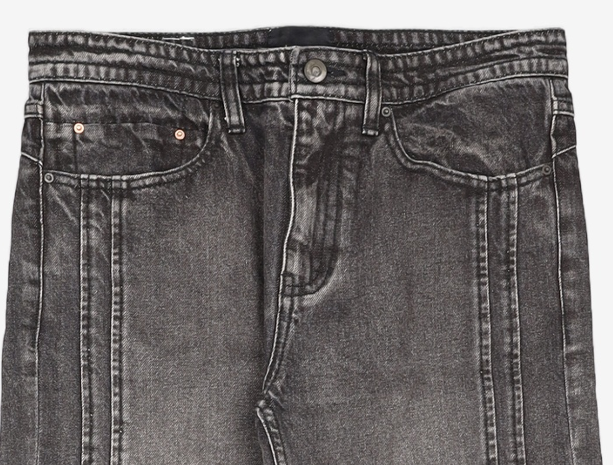 메종미네드(MAISON MINED) SIDE LAYERED DENIM TROUSERS 46