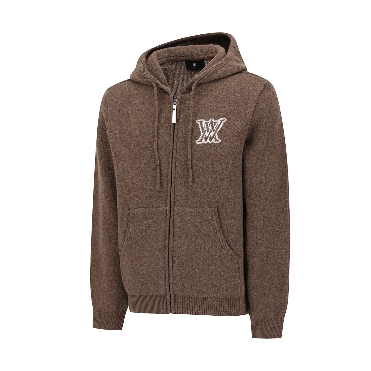 어뉴골프(ANEW GOLF) MEN COMFORT HOODIE KNIT CARDIGAN_BR