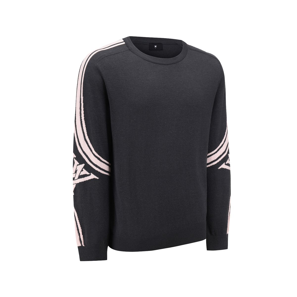 어뉴골프(ANEW GOLF) MEN LOGO SLEEVE CREWNECK SWEATER_CG
