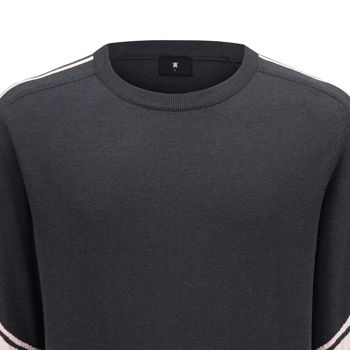 어뉴골프(ANEW GOLF) MEN LOGO SLEEVE CREWNECK SWEATER_CG