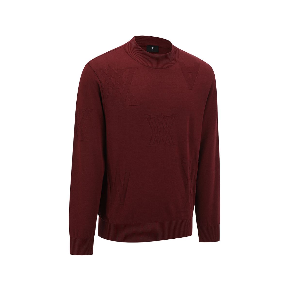 어뉴골프(ANEW GOLF) MEN LOGO PATTERN TURTLENECK SWEATER_BU