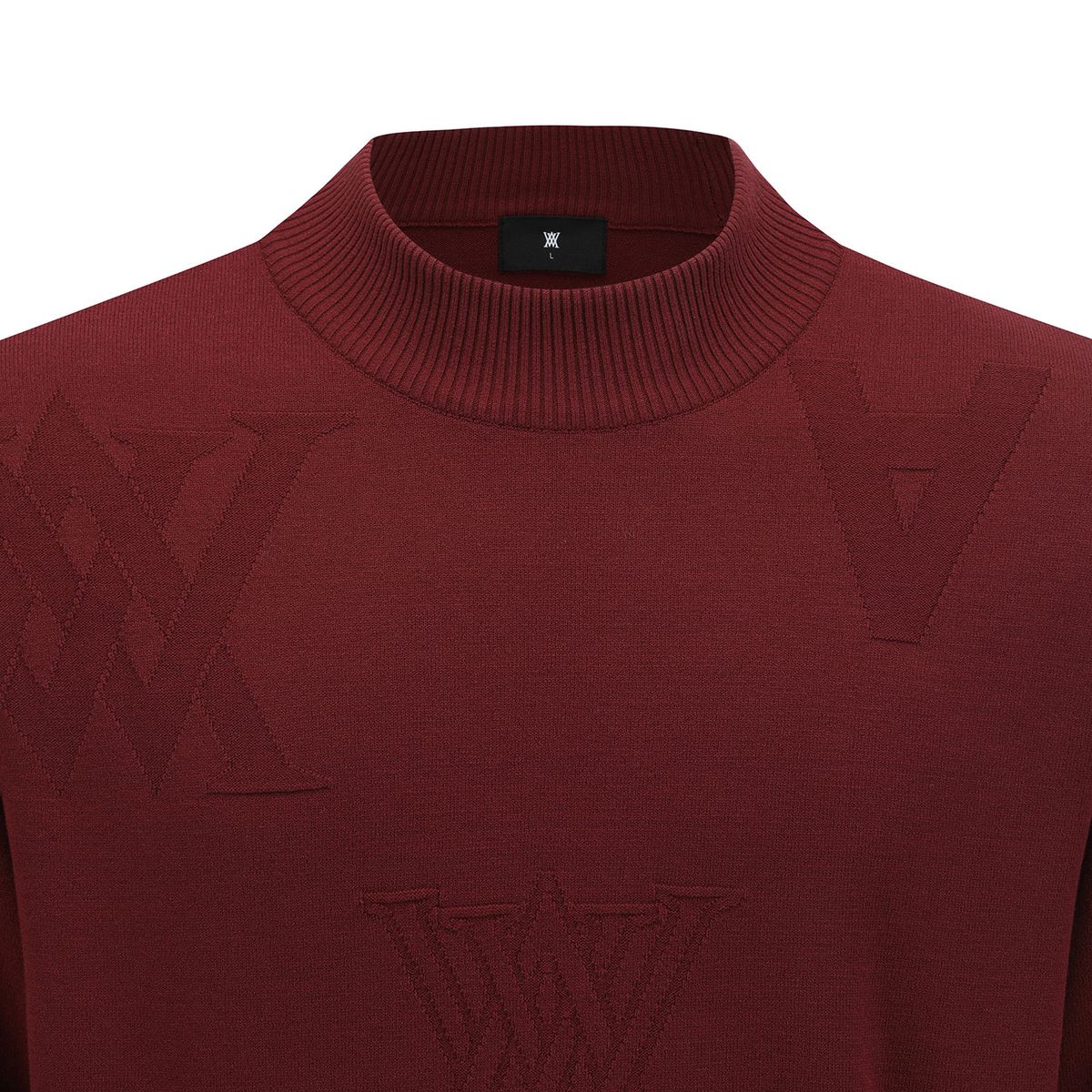 어뉴골프(ANEW GOLF) MEN LOGO PATTERN TURTLENECK SWEATER_BU