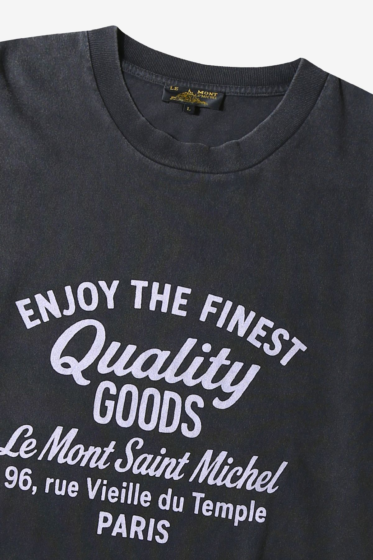 르몽생미셸(LE MONT ST MICHEL) TISSAN-PRINTED TEESHIRT_Black