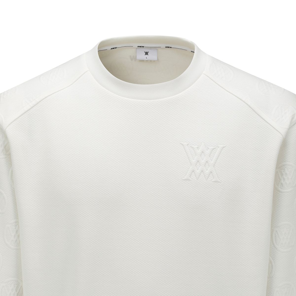 어뉴골프(ANEW GOLF) MEN JACQUARD SWEATSHIRT_OW
